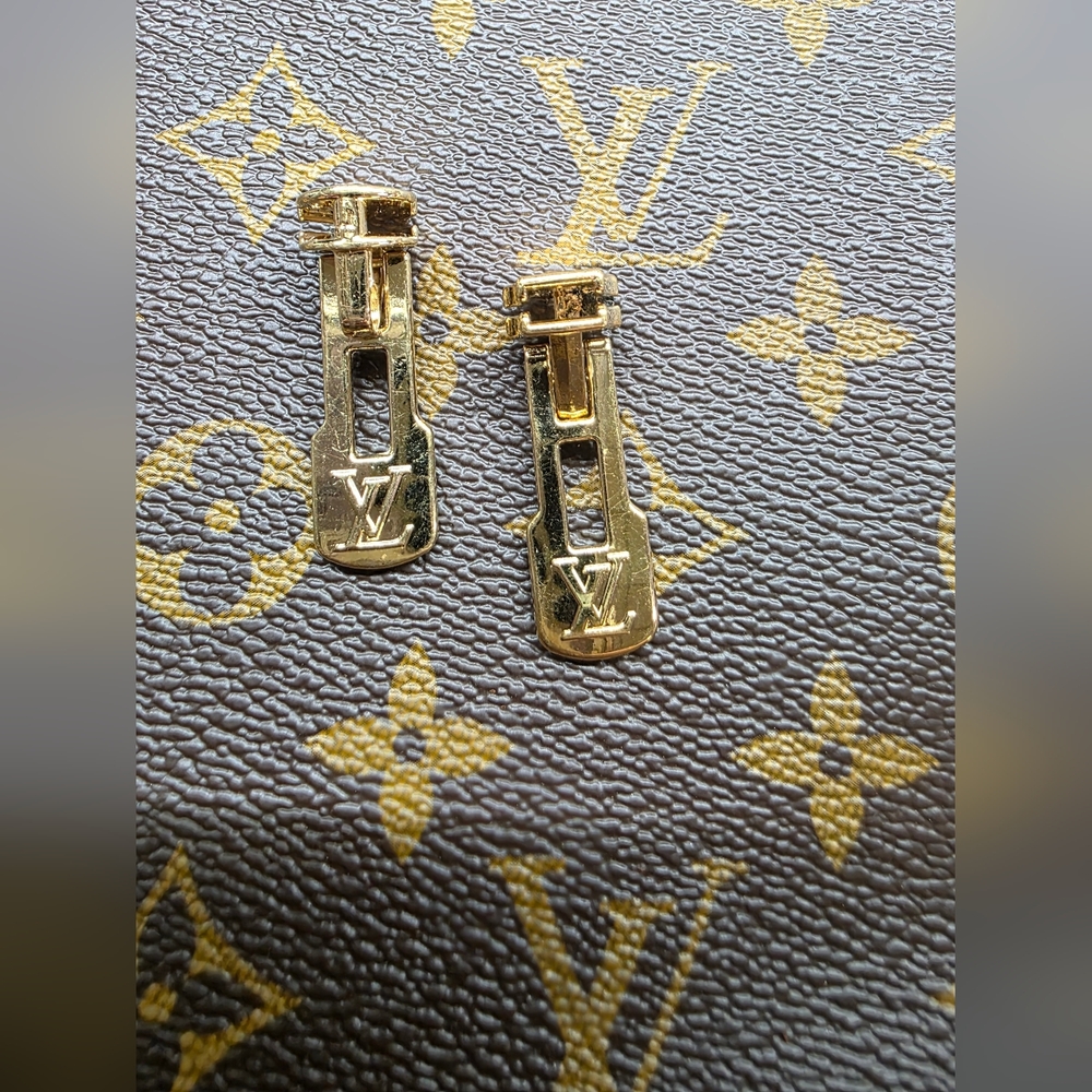 Louis Vuitton Gold Zipper Pulls Replacment X2